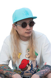 Cancun Blue Snapback - Hundred Demons Cap