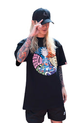 T-Shirt "Mindset" Oversize - Black