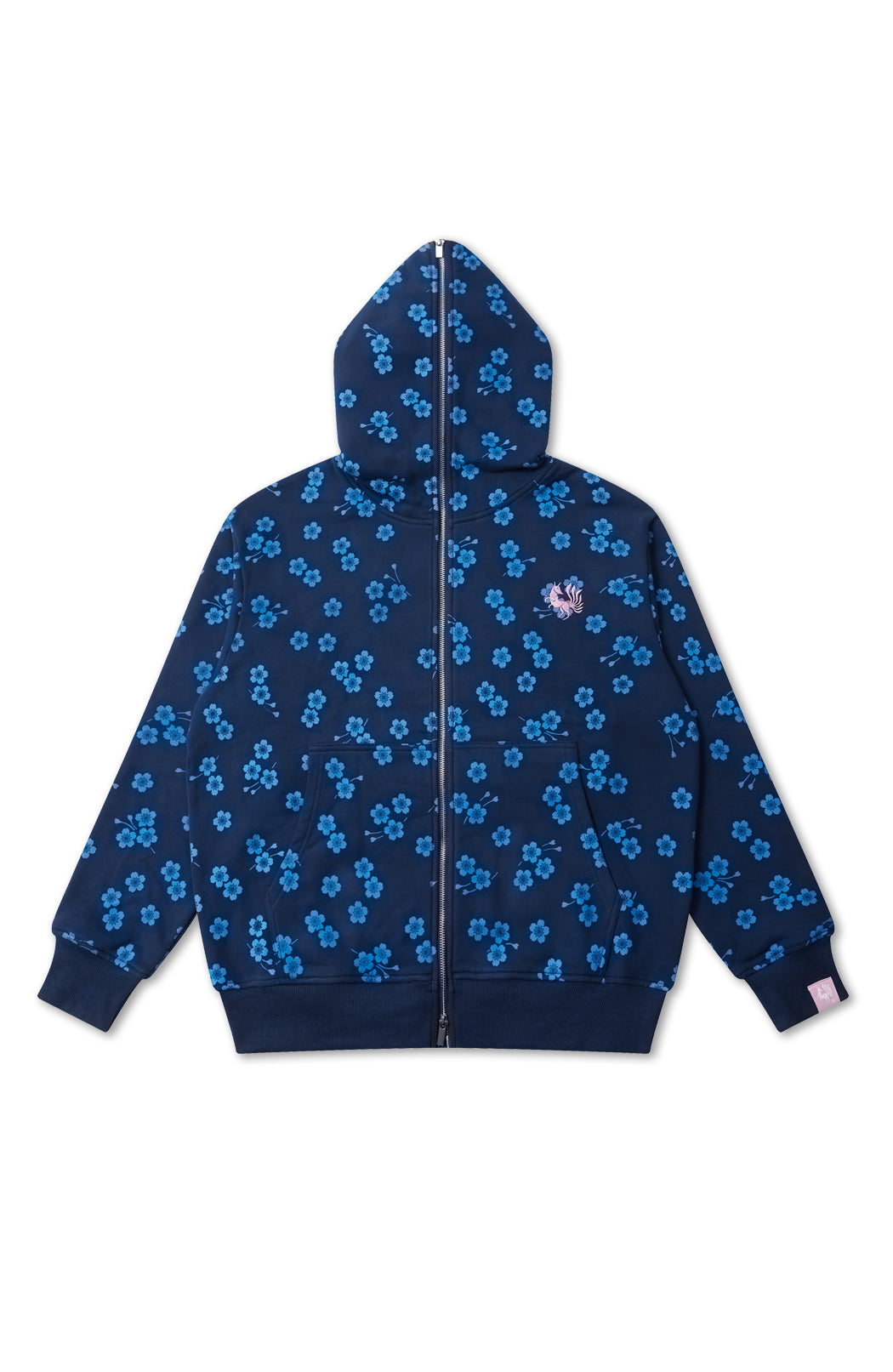 Hoodie Zip-Up “Sakura” – Hundred Demons