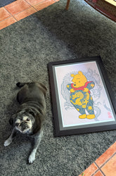 Serigraphy "Tatpooh Blue Dragon"