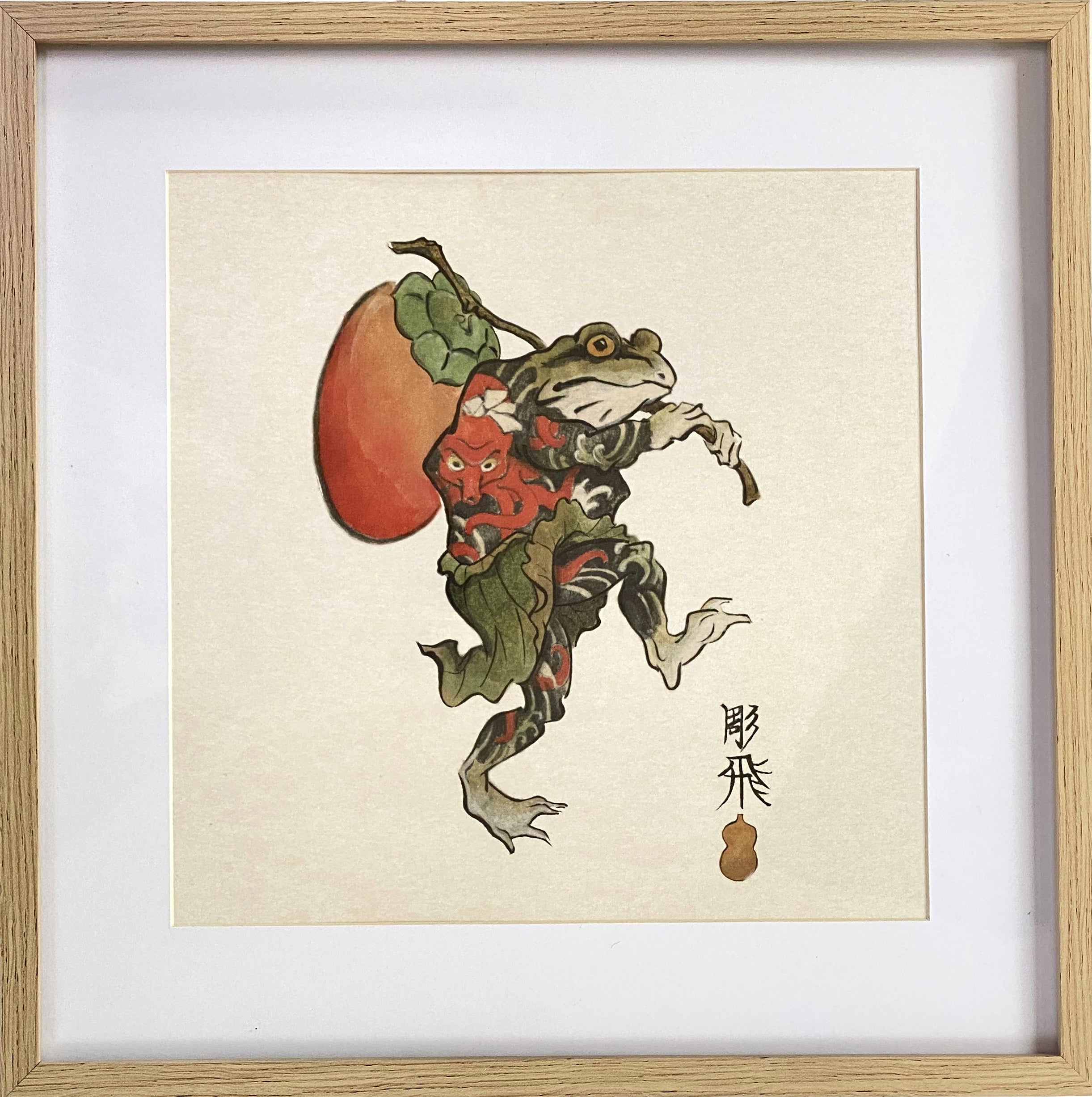 Print Edo-Frog kaki – Hundred Demons