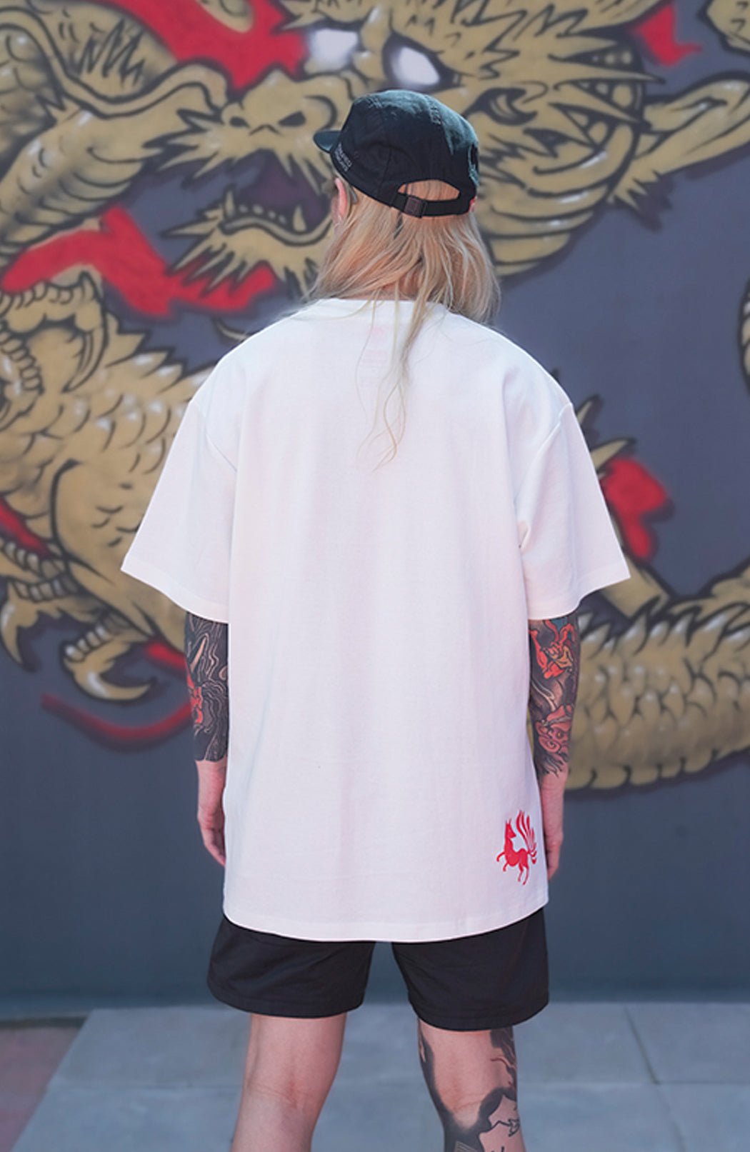 T-Shirt "Super Tattoo" Oversize  - Off-White