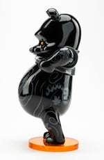 Sculpture "Tatpooh BLK Kuro Gallery" by Jee Saya - 41 cm/16.1"