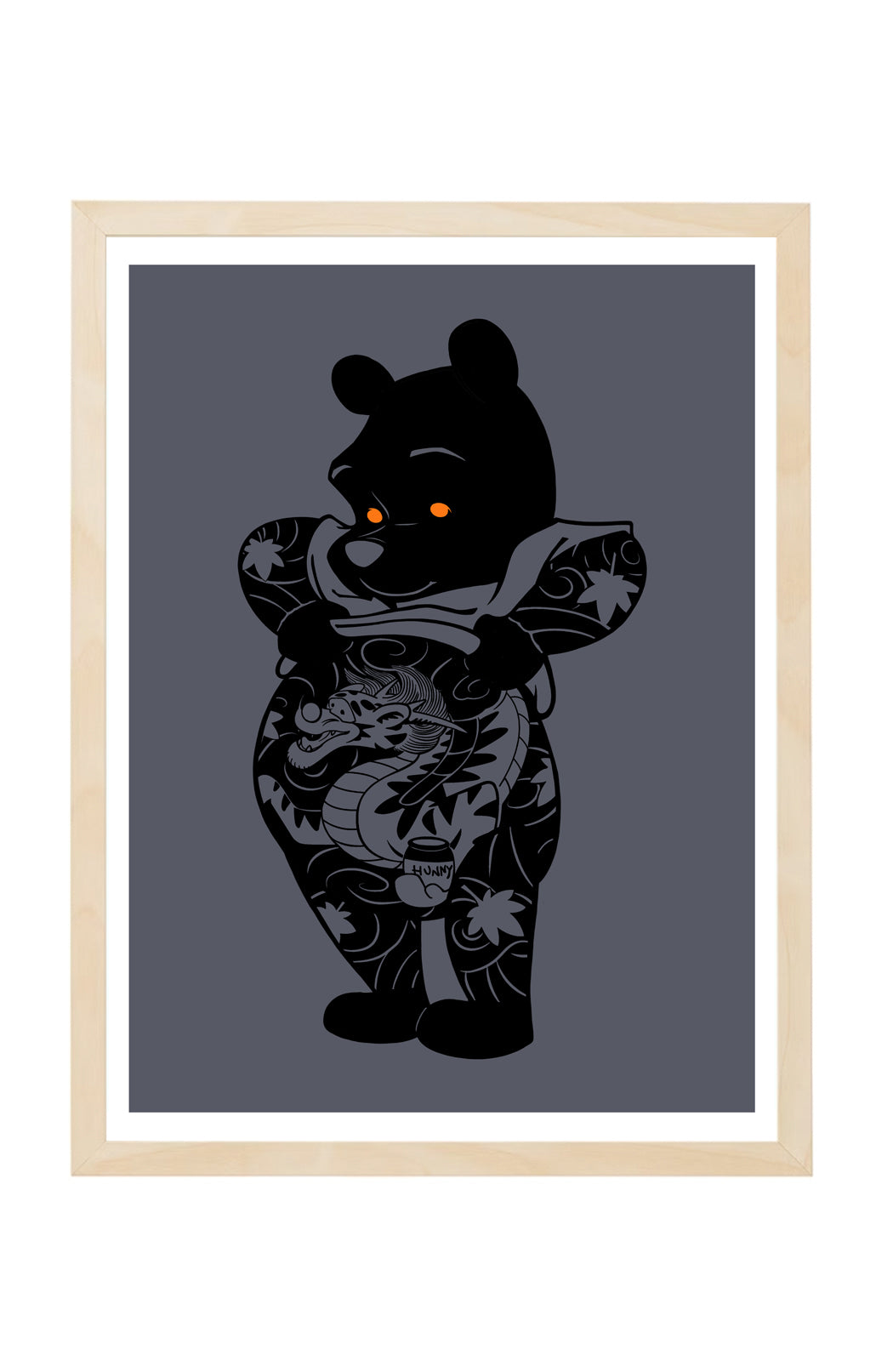 Print "Tatpooh BLK" by Jee Saya