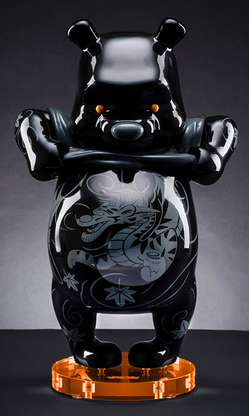 Sculpture "Tatpooh BLK Kuro Gallery" by Jee Saya - 41 cm/16.1"