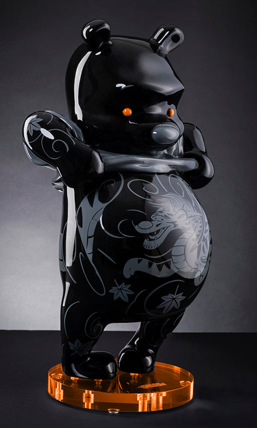 Sculpture "Tatpooh BLK Kuro Gallery" by Jee Saya - 41 cm/16.1"