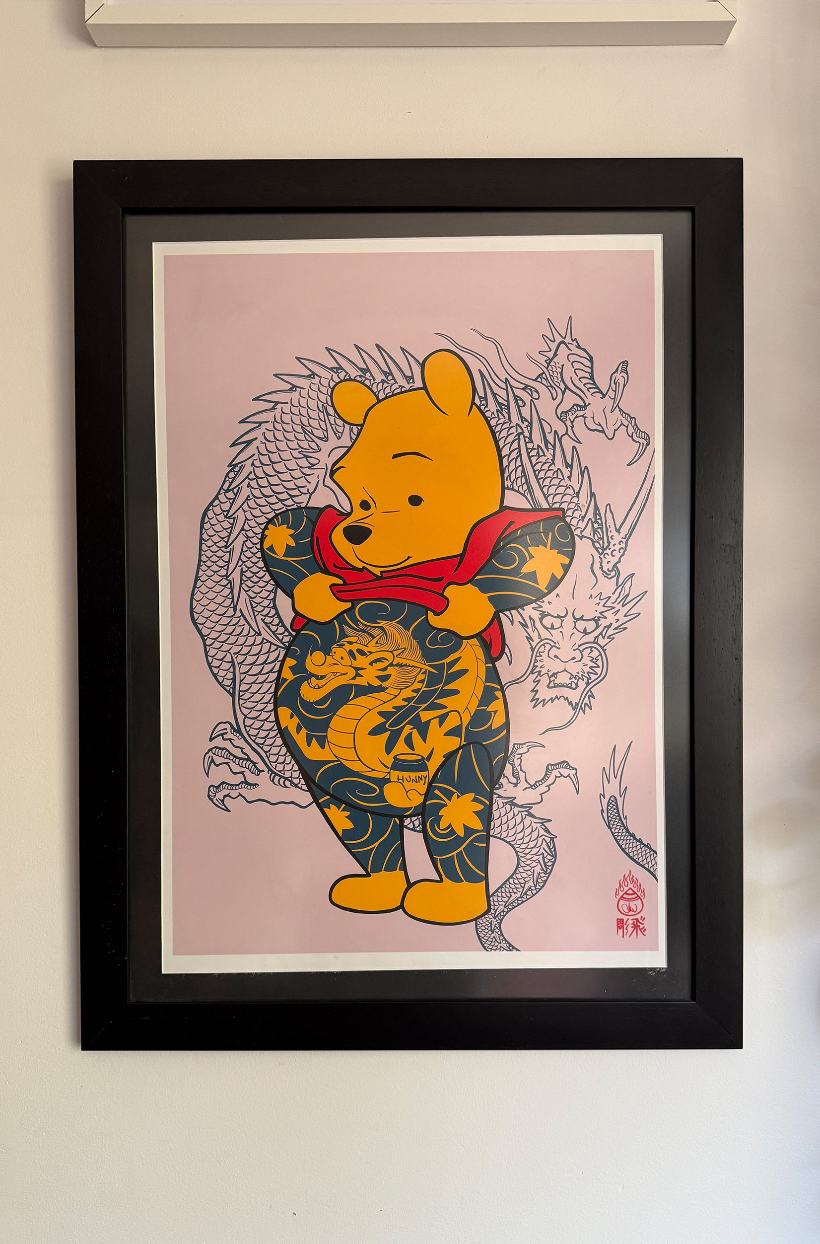 Serigraphy "Tatpooh Blue Dragon"