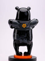 Sculpture "Tatpooh BLK Kuro Gallery" by Jee Saya - 41 cm/16.1"