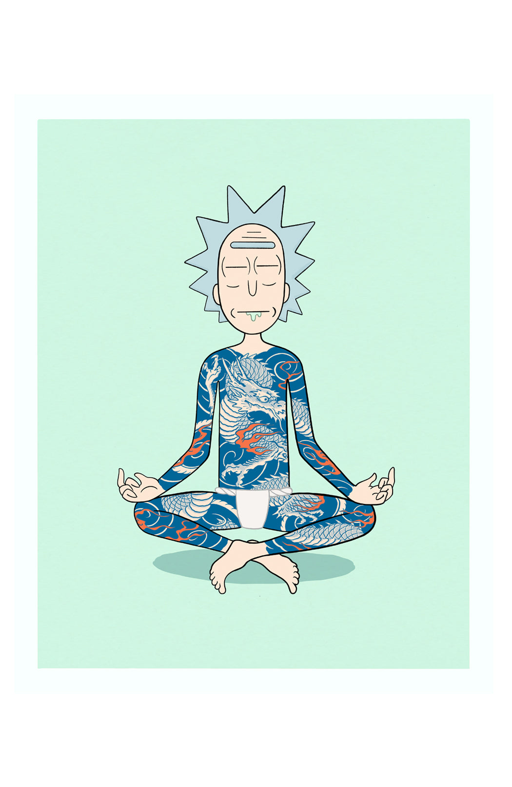 Print "Rick-Sama" by Jee Saya